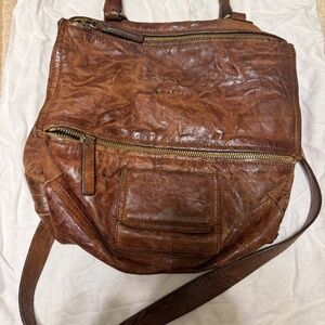 Givenchy Pandora medium distressed caramel bag
